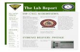The Lab Report - West Virginia State Police...The Lab Report Prints, DNA Analysis/ Serology, Questioned Docu-ments, Toxicology, Trace Evi-dence, Drug Identification, and Firearm/Toolmark