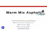 Warm Mix Asphalt · Office of Pavement Technology Projects Warm Mix Asphalt Projects Location Mix Design Lab Compaction Level, gyrations Base Binder Grade Technologies Hall St, St.
