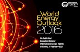 Dr. Fatih Birol Executive Director International Energy ... · Dr. Fatih Birol Executive Director International Energy Agency ... Efficiency and renewables key to climate change mitigation