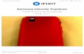 Samsung Intensity Teardown...Samsung Intensity Teardown Complete Teardown for Samsung Intensity U450 作成者: David Samsung Intensity Teardown ガイド ID: 6877 -下書き： 2016-10-17