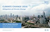 CLIMATE CHANGE 2014epairl.s3-website-eu-west-1.amazonaws.com/s/...Prof. Dr. Ottmar Edenhofer. Co-Chair, IPCC Working Group III. Dublin, 6 October 2014. Working Group III contribution