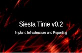 Siesta Time v0 - ShellCon · Hive → The Operation Server, the center of all infrastructure ... Electron GUI → Operators will interact with Siesta Time through this. The GUI will