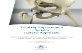 Total Hip Replacement Surgery (Lateral Approach) Hip Booklet... · Total Hip Replacement Surgery (Lateral Approach) Please bring this book with you to all appointments before your