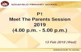 P1 Meet The Parents Session - MOE · LO2: Understand addition and subtraction LO3: Add and subtract numbers using everyday objects. Unit 3 (1B) –Multiplication ... –Singing in