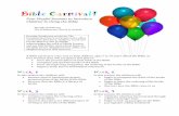 The Bible Carnival - CommonWord · A Bible Carnival is a fun way to help children, ages 7 to 14, learn about the Bible. In four ... a Bible scavenger hunt ... Week by week, a clown