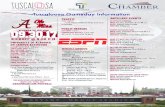 Tuscaloosa Gameday Information...GAMEDAY weather Tuscaloosa, AL Saturday Mostly Sunny 86 oF oC STADIUM POLICIES The University of Alabama under direction from the Southeastern Conference,