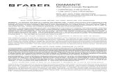 DIAMANTE - Faber › ... › diamante-install.pdf · DIAMANTE Wall Mount Canopy Rangehood • Installation Instructions • Use and Care Information READ AND SAVE THESE INSTRUCTIONS