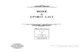 WINE Spirit List - Musso & Frank Grill · Tullamore Dew Irish Whiskey, Grand Marnier, Bénedictine, and Fresh Lemon Juice Latin Manhattan $15 A Smoky treat. Made from Xicaru Mezcal,