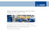 Analyst Conference Call Full Year 2016 - BASF...BASF Analyst Conference Call FY 2016 February 24, 2017, 2:00 p.m. (CET) Ludwigshafen, Germany Analyst Conference Call Script – long