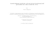 Antioxidant activity of oat bran hydrolyzed proteins in ... · Antioxidant activity of oat bran hydrolyzed proteins in vitro and in vivo by Sara Jodayree A thesis submitted to the