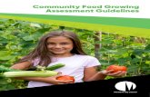 Community Food Growing Assessment Guidelines · 2019-01-17 · COMMUNITY FOOD GROWING ASSESSMENT GUIDELINES 5. IMPORTANT CONSIDERATIONS Before embarking on a new community garden,