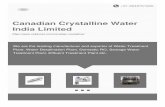 Canadian Crystalline Water India Limited · Canadian Crystalline Water India Ltd. is a single source manufacturer offering totally integrated water treatment solutions. Vertical integration