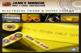 JAMES MONROE · JAMES MONROE A CUSTOM CABLE MANUFACTURER FOR OVER 35 YEARS Number Conductor AWG No. of Conductors Stranding Insulation Thickness Inch (mm) Dimensions Inches (mm) Ampacity