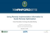 Using Remedy Implementation Information to Guide …...Guide Remedy Optimization Emy Outline Hanford Case Study Site Description Conceptual Site Model (CSM) Elements of Remedy Selection