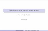 Global aspects of ergodic group actions › ~popa › workshop0309 › slidesKechris.pdf · Cocycles induced by homomorphisms of equivalence relations. Denote by E a the equivalence