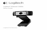 Logitech® Webcam C930e Setup Guide - Newegg€¦ · Logitech® Webcam C930e Setup Guide 6 7 1 4 3 5 2. Logitech ecam 930e 14 Français Merci d'avoir acheté la webcam c930e. Suivez