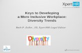 Keys to Developing a More Inclusive Workplace: Diversity Trends · 2018-04-04 · • Creativity, innovation and new ideas – viewpoints/ perspectives ... fill talent gaps Improved