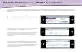 Mobile Devices and Library Databases - Carlow University ... mobile interface site. Mobile Devices and