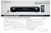 CUTTING-EDGE HOME THEATER · The 11.2 channel AVR-X6500H supports Dolby Atmos, Auro-3D, and DTS:X for an enhanced home theater experience. It features 8 HDMI inputs and 3 HDMI outputs