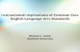 Instructional Implications of Common Core English Language ......Instructional Implications of Common Core English Language Arts Standards ... Concepts about print • Oral language