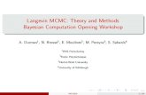 Langevin MCMC: Theory and Methods Bayesian Computation Opening Workshop · 2018-08-27 · 1/84 Langevin MCMC: Theory and Methods Bayesian Computation Opening Workshop A. Durmus1,