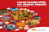 Local leadership for global impact · for Disaster Reduction’ in January 2005. The need for a global network of civil society organisations working together towards disaster reduction