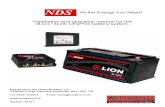 All the Energy You Need! NDS 3Lion / 3Link LiFePO4 battery ... · Technology (LiFePO4). Combined with the integrated BMS and 3Link system (BMS Manager), a 3Lion battery reliably delivers