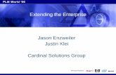Extending the Enterprise Jason Enzweiler Justin Klei Cardinal Solutions … · 2006-04-30 · Extending the Enterprise Jason Enzweiler Justin Klei Cardinal Solutions Group. About
