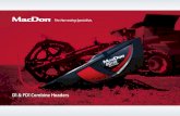 D1 & FD1 Combine Headers › images › brochure_uploads › MD... · The MacDon FD1 FlexDraper ® is a floating, three-section flexible header with a split reel. This allows the