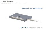 USB-3106 User's Guide - Measurement Computing · 2017-02-24 · USB-3106 User's Guide Installing the USB-3106 11 If the power LED turns off If the power LED is illuminated but then