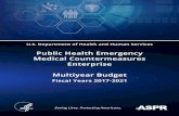 Public Health Emergency Medical Countermeasures …...The Public Health Emergency Medical Countermeasures Enterprise (PHEMCE) is an interdepartmental governance structure overseen