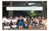 Japan Society Junior Fellows Leadership Program 2017 … · 2019-06-26 · 2017 Program Dates Japanese Junior Fellows Leadership Program Spring:rising cohort of future leaders in