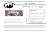 THESA newsletter Spring 2015 · 2016-03-23 · The program was divided into themes which culminated in a final discussion and promise to attend the next symposium in 2017, planned