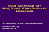 Should I Stay or Should I Go? Helping Domestic Violence ... · State parental kidnapping laws Exemptions: In a few states, language in the parental kidnapping statute exempts victims