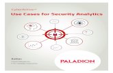 CyberActiveSM Use Cases for Security Analytics · USE CASES FOR SECURITY ANALYTICS 3 FireEye Mandiant report (M-Trends 2015: A View from the Front Lines1) states that it takes a median