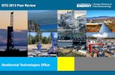 Geothermal Technologies Office - Energy.gov · drilling, exploration, and reservoir creation using GETEM • Continue developing a life-cycle emissions inventory of geothermal technologies