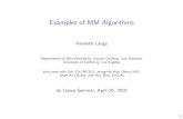 Examples of MM Algorithms - GitHub Pageshua-zhou.github.io/teaching/biostatm280-2018spring/...Examples of MM Algorithms Kenneth Lange Departments of Biomathematics, Human Genetics,