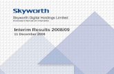 Interim Results 2008/09 - TodayIR · Forward Looking Statement. This presentation and subsequent discussion may contain certain forward-looking statements with respect to the financial
