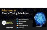 Advances in Neural Turing MachinesCafeDSL-UoW.pdf · Video captioning QA, VQA Machine translation Machine reading (stories, books, DNA) Business process continuation Software execution