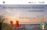 Best Practices for Inclusive Washrooms – a conversation...Washroom Planning and Design 6. Best Practices for Inclusive Design 7. Next Steps: Towards a Directive on Inclusive ...