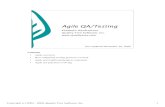 Agile QA/Testing - Test Obsessedtestobsessed.com/wp-content/uploads/2011/04/agiletesting-talk-nov… · Agile QA/Testing Elisabeth Hendrickson Quality Tree Software, Inc. Last updated