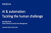 AI & automation: Tackling the human challenge - FutureNet › wp-content › uploads › 2019 › 03 › 2. … · 1 © Nokia 2019 AI & automation: Tackling the human challenge SašaNijemčević