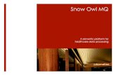 Snow Owl MQ - SNOMED - Home€¦ · 2018-09-12 · Data to knowledge Snow Owl MQ ... CMS Limited Data Sets, SAFTINet (Scalable Architecture for Federated Patient record visualization