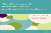 The effectiveness of psychoanalysis and psychoanalytic ... · The purpose of this review was to determine the effectiveness of psychoanalysis and psychoanalytic psychotherapy, both