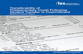 Transferability of Postsecondary Credit Following Student ...Postsecondary Credit Following Student Transfer or Coenrollment Statistical Analysis Report NCES 2014-163. U.S. DEPARTMENT