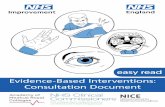 Evidence-Based Interventions: Consultation Document · Evidence-Based Interventions: Consultation Document easy read Improvement. 2 ... intervention in which the doctor makes small