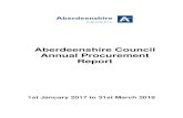 Aberdeenshire Council Annual Procurement Reportpublications.aberdeenshire.gov.uk › dataset › 87890bed... · Introduction This is the first Annual Procurement Report published