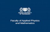 Faculty of Applied Physics and Mathematics › teaching › service › erasmus › GU… · Faculty of Applied Physics and Mathematics 7 Departments: Department of Nonlinear Analysis