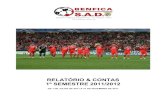 RELATÓRIO & CONTAS 1º SEMESTRE 2011/2012 · No final do 1º semestre de 2011/2012, a Benfica SAD optou por adquirir direitos desportivos de diversos atletas jovens que tem vindo