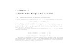 LINEAR EQUATIONS - HBCcustomers.hbci.com/~rpopp/Books/Elementary Linear Algebra.pdf · 1.2. SOLVING LINEAR EQUATIONS 7 areinreducedrow{echelonform,whereasthematrices 2 4 1 0 0 0 1